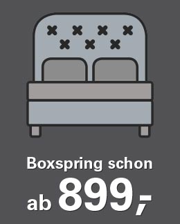Boxspringbett schon ab 899,- Euro